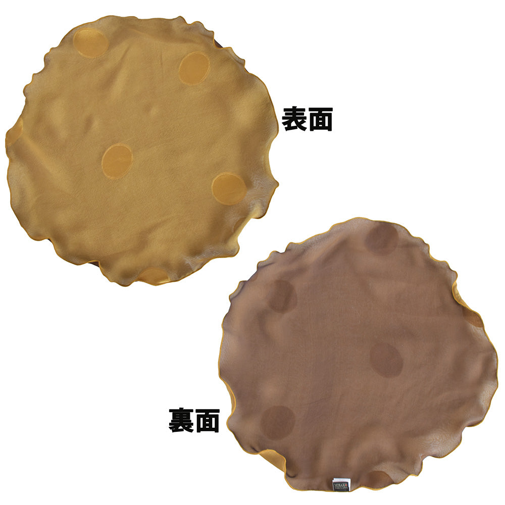 ポケットチーフ サークル 2枚合わせ ドット5カラー【暮らすぱいす】