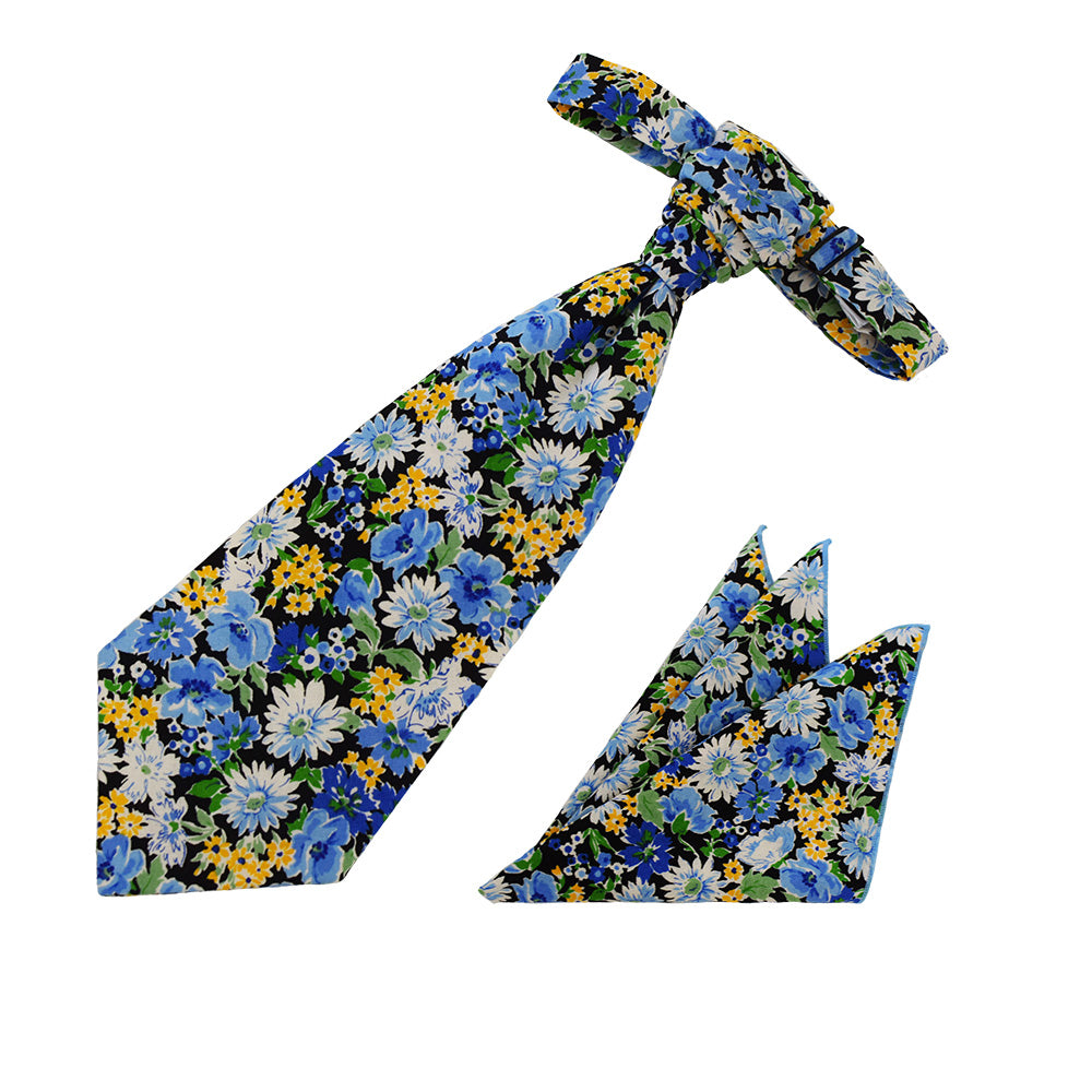 バロックタイ &ポケットチーフ セット コットンお花畑 【暮らすぱいす】