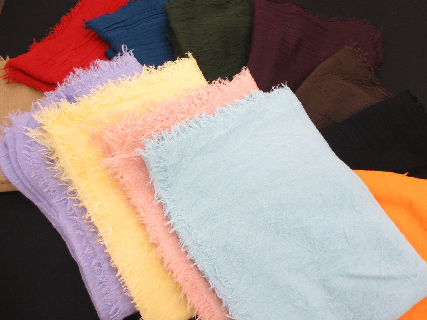 ストール 高品質 カシミア100% 無地 9色バリエーション 【暮らすぱいす】