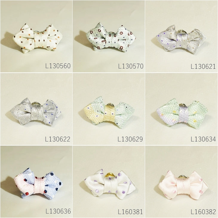 ラペルピン ピンズ 蝶ネクタイ型 ドットシリーズ 【暮らすぱいす】