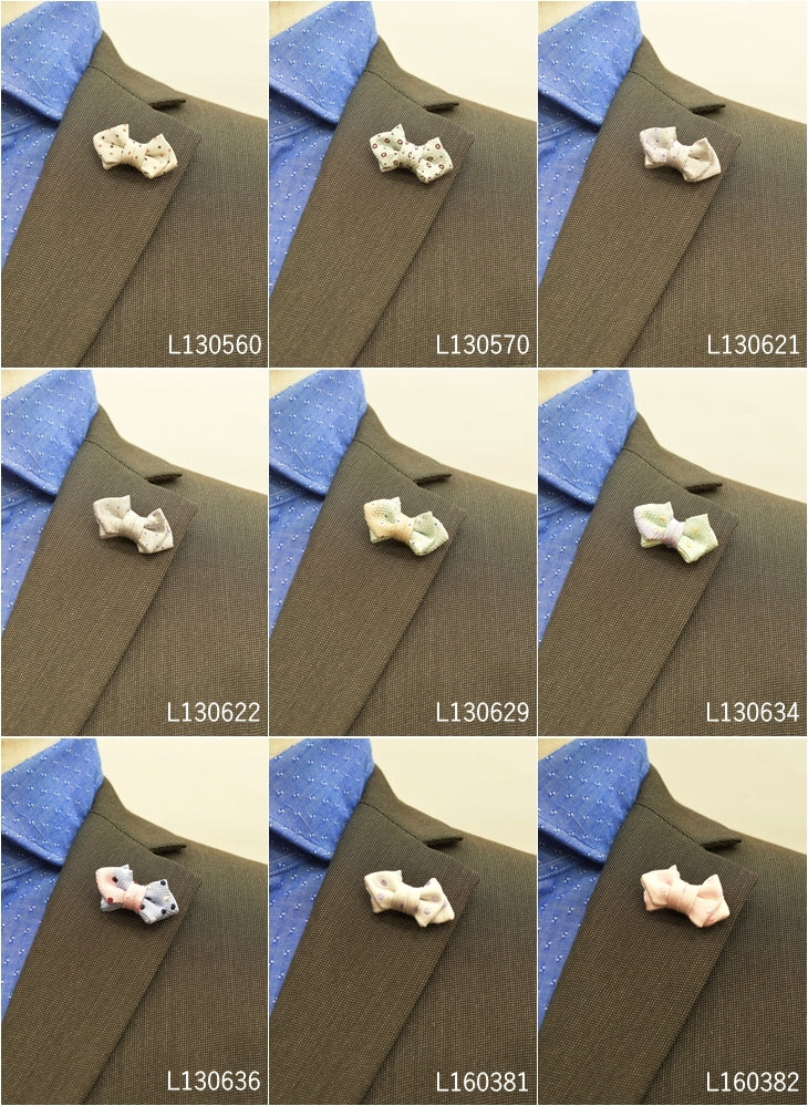 ラペルピン ピンズ 蝶ネクタイ型 ドットシリーズ 【暮らすぱいす】