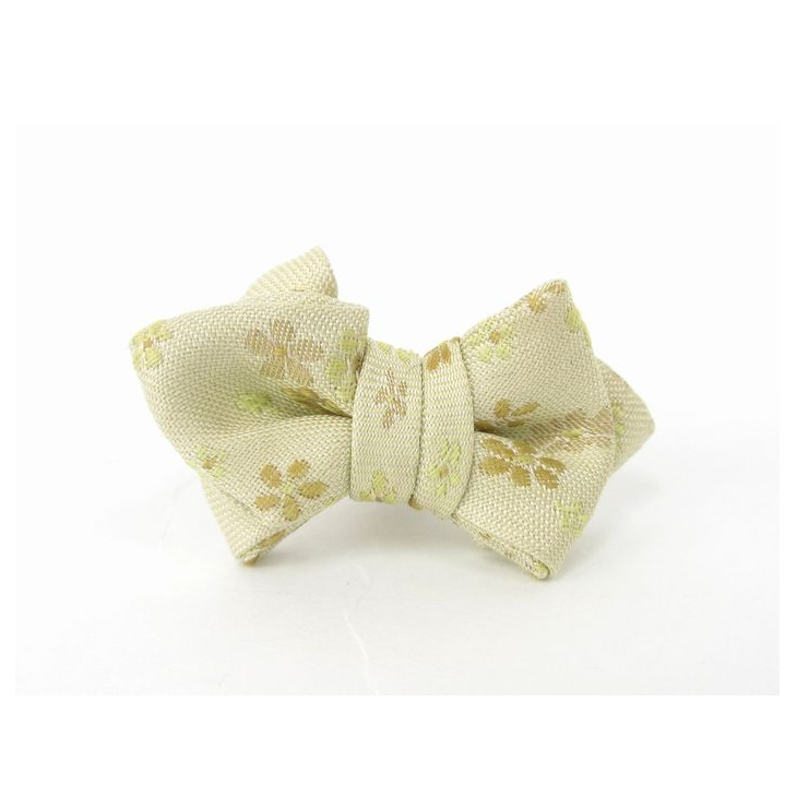 ラペルピン ピンズ 蝶ネクタイ型 草花柄シリーズ 【暮らすぱいす】