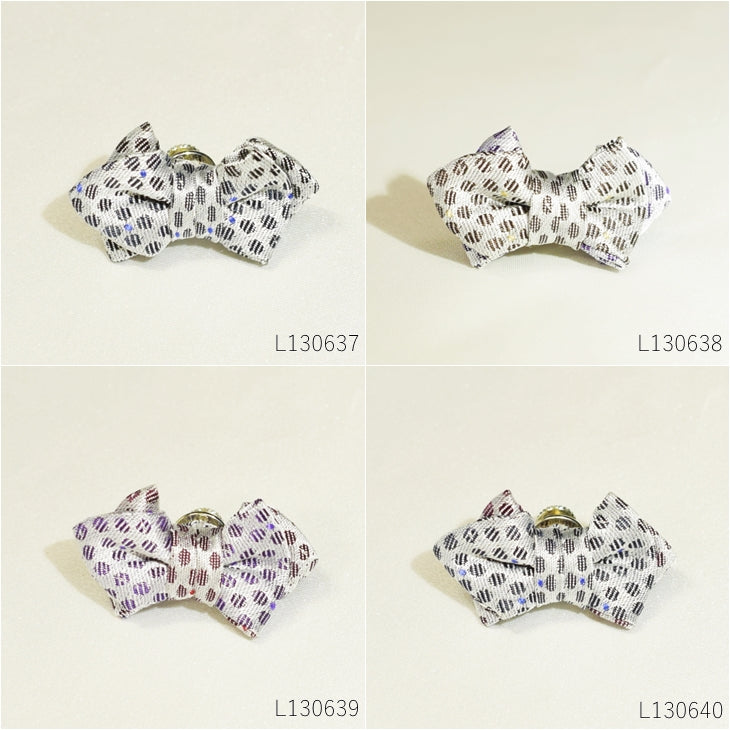 ラペルピン ピンズ 蝶ネクタイ型 水玉柄 【暮らすぱいす】