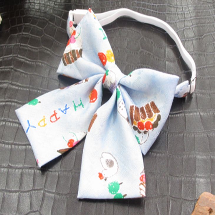 リボンタイ コットン お菓子柄4カラー【暮らすぱいす】