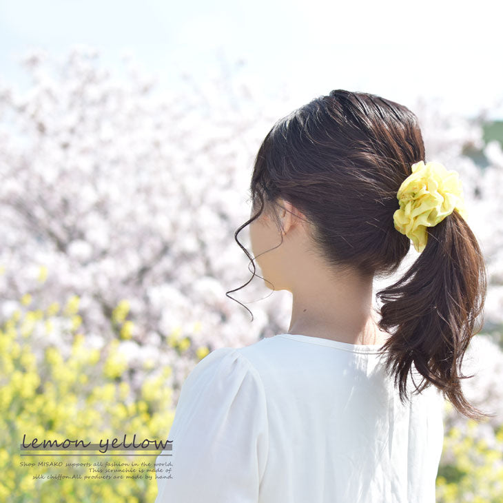 シュシュ レディース ヘアゴム ヘアアクセ 7バリエーション 【暮らすぱいす】