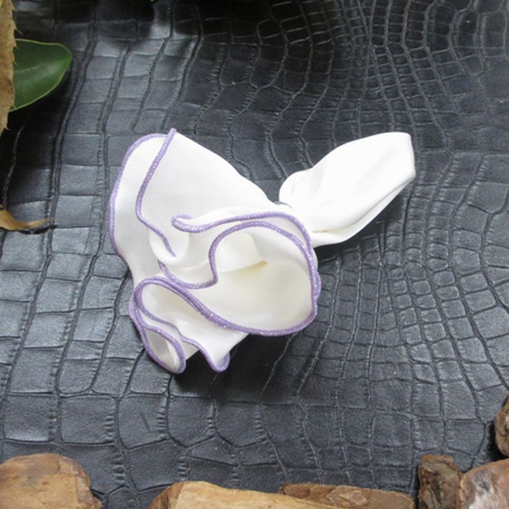 ポケットチーフ 円形 芯なし【暮らすぱいす】