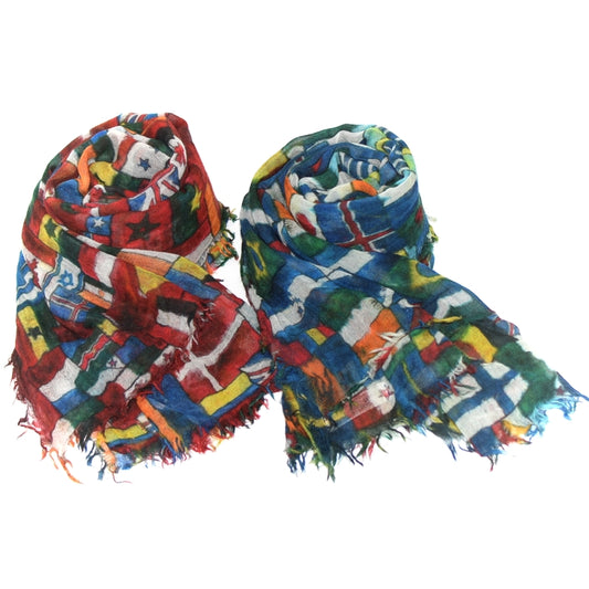 ストール 高品質カシミア100% 国旗柄  【暮らすぱいす】