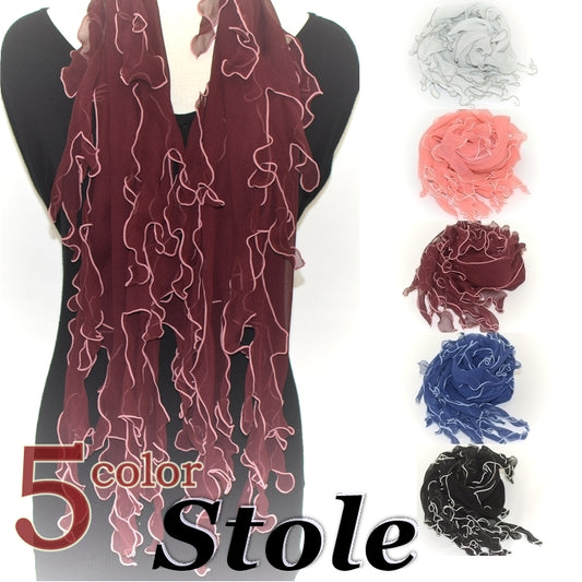 ストール ふわふわ 変形メロー 高品質 シルク100% 【暮らすぱいす】