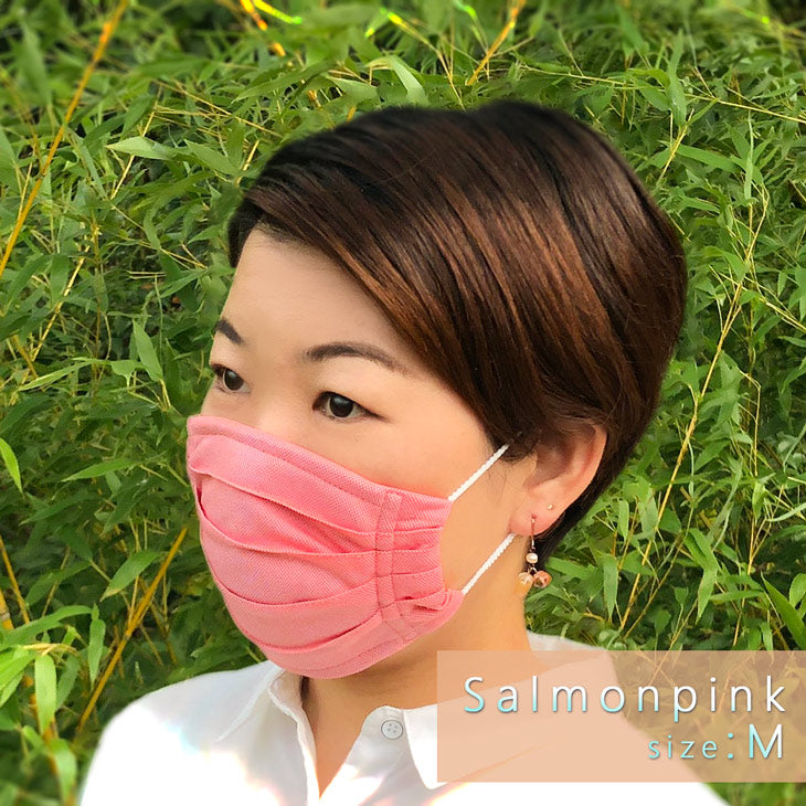MISAKO MASK Breath マスク 接触冷感 UVカット素材 形状記憶 清涼鹿の子柄 6色2サイズ MISAKO