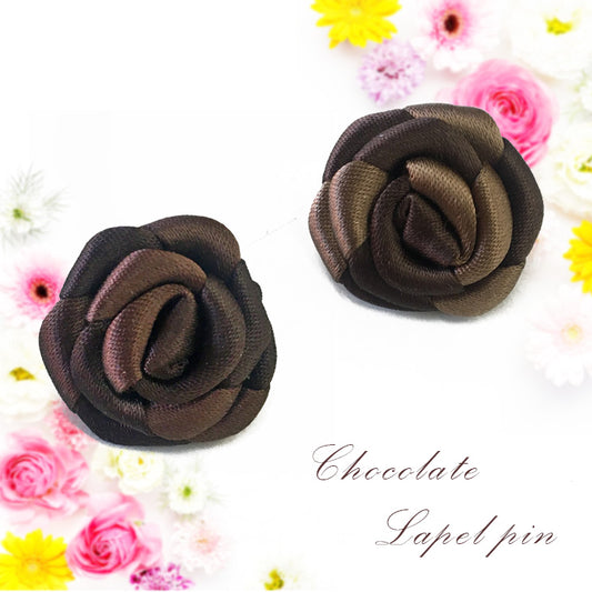 <transcy>Lapel Pin Pins Rose Chocolate Series MISAKO</transcy>
